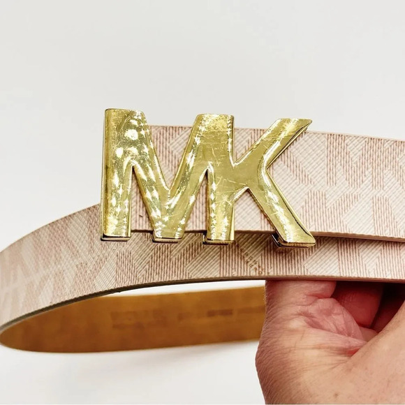 MICHAEL KORS | Faux Leather Logo Belt | M - Picture 3 of 4